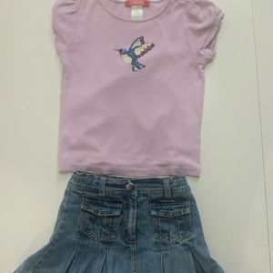 GYMBOREE T-shirt and Skirt set